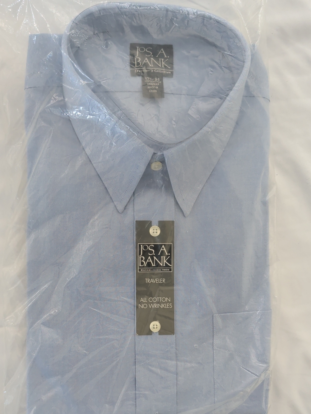 Jos. A. Bank Light Blue Traveler Men’s Dress Shirt